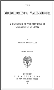 A book cover of a handbook of the methods of microscopic anatomy
Description automatically generated