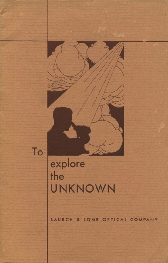 A brown and black cover with a person looking through a telescope
Description automatically generated