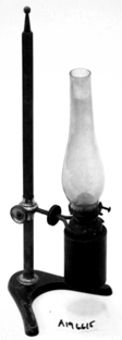 A close-up of a kerosene lamp
Description automatically generated