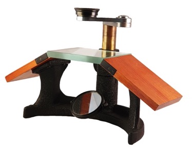 A wooden table
Description automatically generated