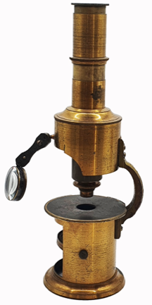 A close up of a microscope
Description automatically generated