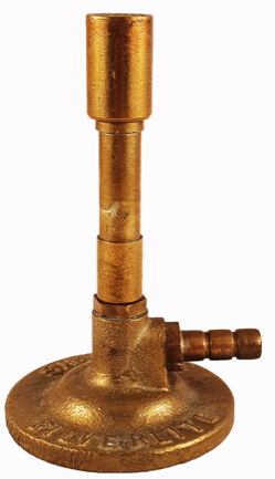 A close-up of a brass pipe
Description automatically generated
